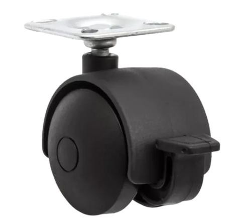 Rodizio Sq40 Hc30x30 C/freio Preto (peça) 