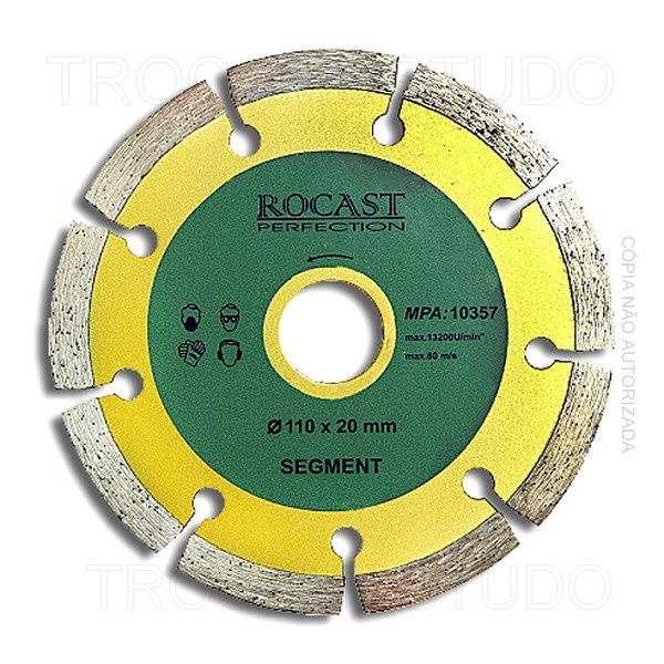 Disco Diamantado Seg 110x20mm (peça) 