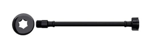 Engate Flexivel Pvc P/agua 1/2 60cm (mxf) Preto 251938-41 (peça) 