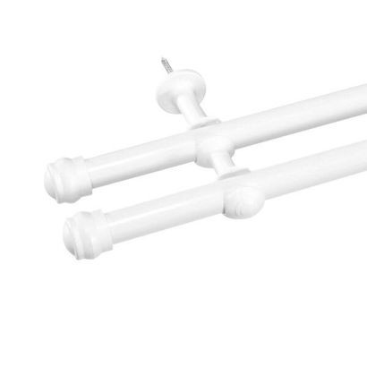 Kit Varao Cortina Duplo 2,0mt Branco 2175200010 (conjunto) 