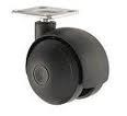 Rodizio Sq40 Hc30x30 C/ch 4 Furos Preto (peça) 