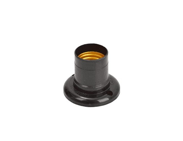 Soquete Plastico Fixo E27 Mt2205 Preto (peça) 