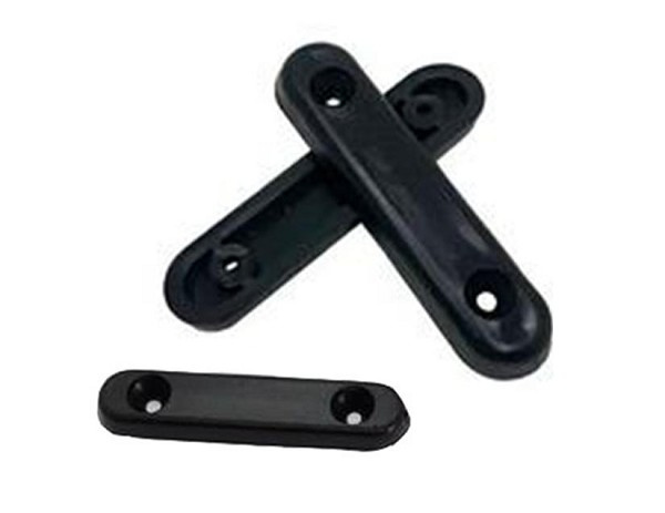 Sapata Lisa S/pino 2 Furos Preta (peça) 