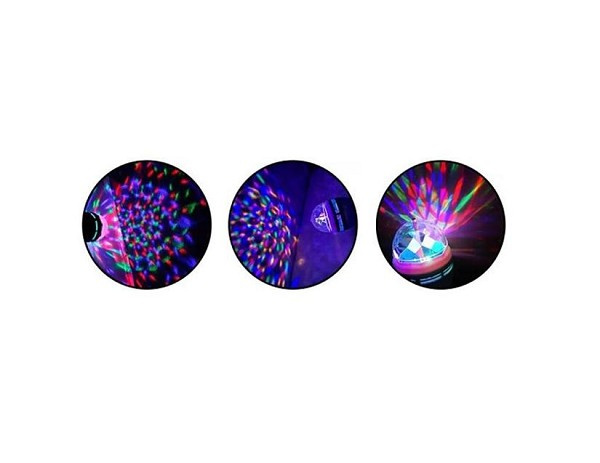 Lampada Led Rgb Giratoria 3w Bivolt E27 (peça) 