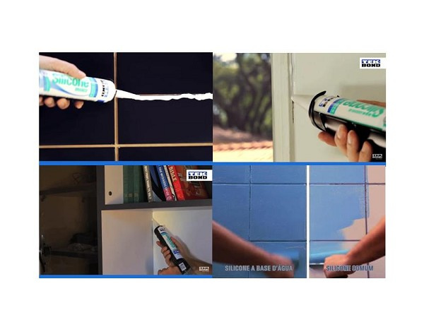 Adesivo Silicone 305gr/280ml Branco Tek (peça) 