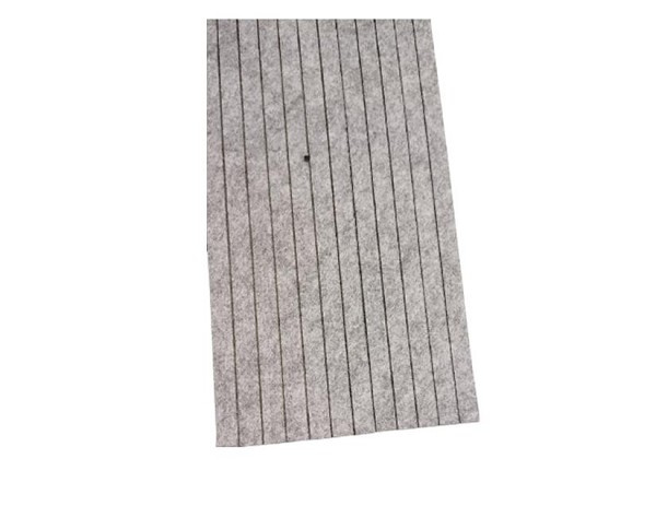 Feltro 0289 Retangular 500x10x3mm C/12 Pcs Cinza (peça) 