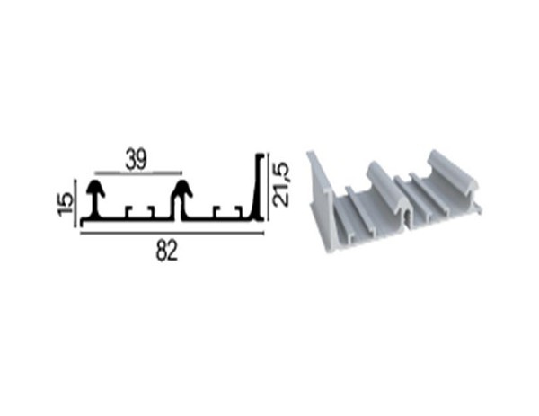 Perfil Aluminio Sup Rm-007 P/ss200 Rom Fll (metro Linear) 