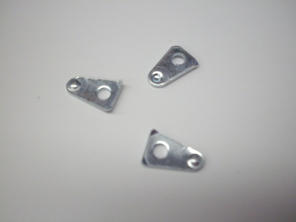 Fixador Vidro Triangular Metal 3mm 6032 Gota (cento) 