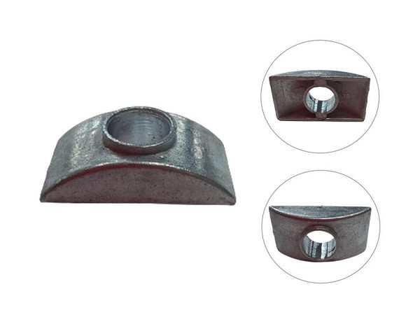 Porca Eliptica G2 C/furo S/rosca 6,5mm (cento) 