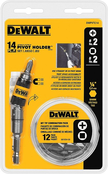 Adaptador Angular P/parafusadeira C/14 Pcs Dwpvtc14 Bd (peça) 