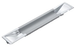 Puxador York 256mm Anod/crom Fll (peça) 