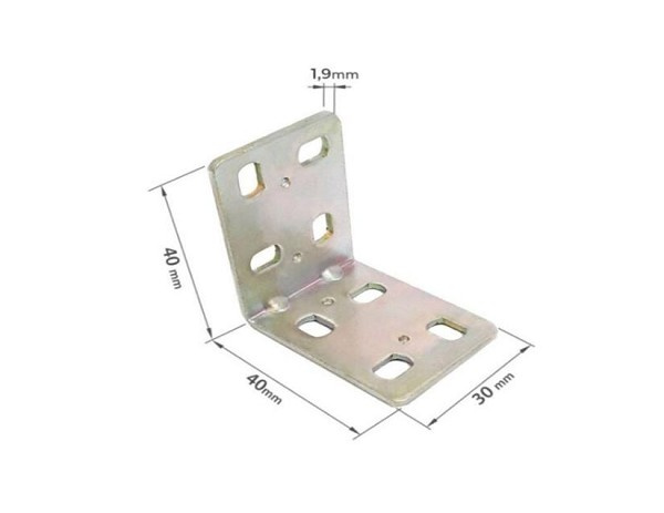 Placa Dupla Dobrada 30x40mm 626-0304 (peça) 