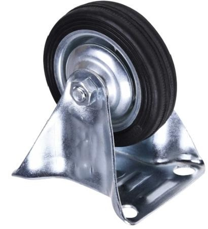 Rodizio Borracha 6" Fixo (140kg) (peça) 