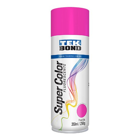 Tinta Aerosol Uso Geral 350ml/250g Rosa Fluorescente Tek Fll (peça) 