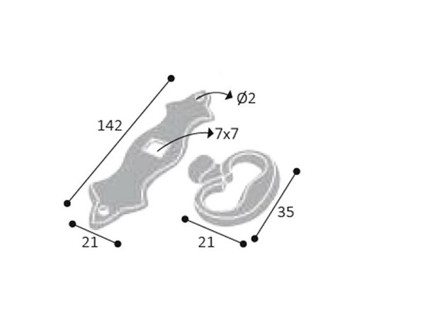 Puxador Pz 32 Chave Falsa Ouro Velho (peça) 