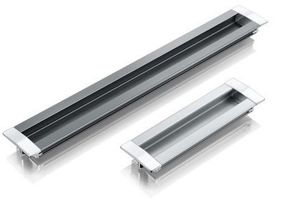 Puxador Fiore 128mm Anod/crom (peça) 