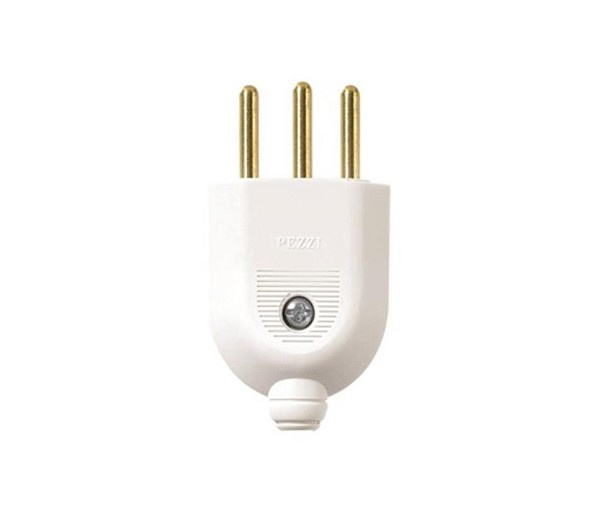 Plugue E-1156-1 Branco 3p 10a Pezzi (peça) 