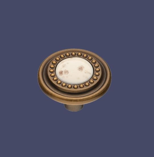 Puxador Colonial 130 32mm Ouro Velho Fll (peça) 