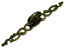Puxador Pz 27 Espelho Vazado Ouro Velho (peça) 