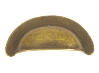 Puxador Pz 62 Concha Pequeno Ouro Velho (peça) 