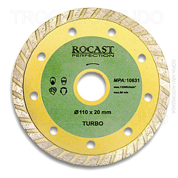 Disco Diamantado Turbo 110x20mm (peça) 