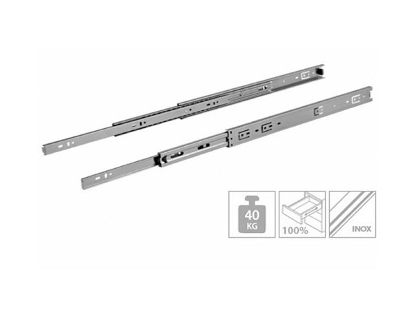 Corredica Telesc H45 500mm Inox (m) Fgv (par) 