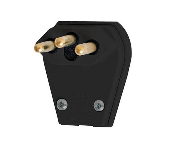 Plugue E-1067-2 Preto 3p 20a Pezzi (peça) 