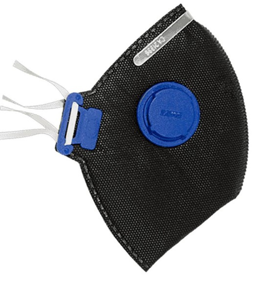 Mascara Resp Descart Pff2 C/valv T-951-v Preto (peça) 