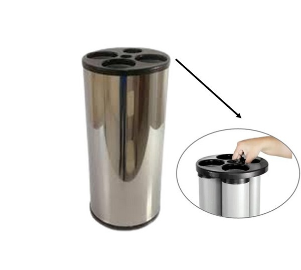 Coletor De Copos 20x60cm Preto Fll (peça) 