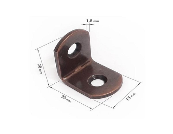 Suporte P/prateleira 20x20x1,8mm 622-4 (peça) 