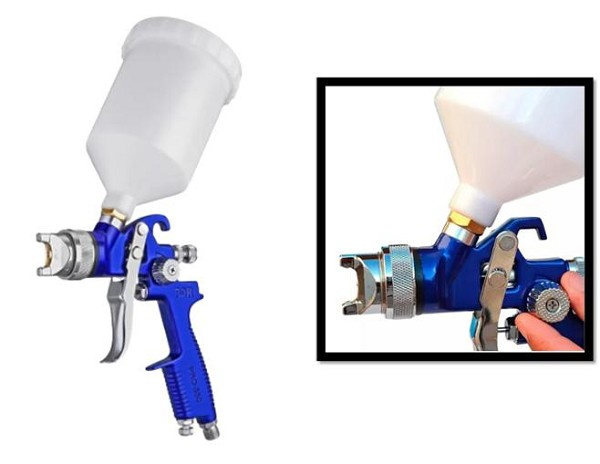 Pistola Pintura Gravidade Pdr Hvlp B 1,7mm 600ml (peça) 