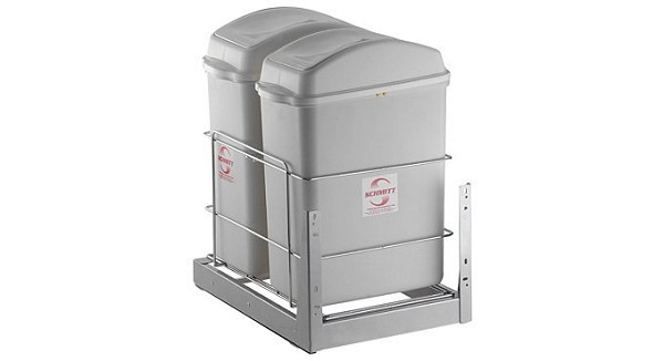 Lixeira Dupla C/cesto Maior 325x515x455mm 2067 Fll (peça) 