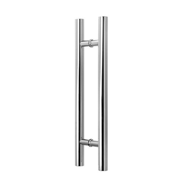 Puxador Top Reto Inox 1" 400mm Cromado Fll (par) 