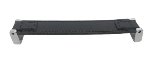 Puxador 4597 Bonn 224mm Couro Preto/cromado Fll *** (peça) 