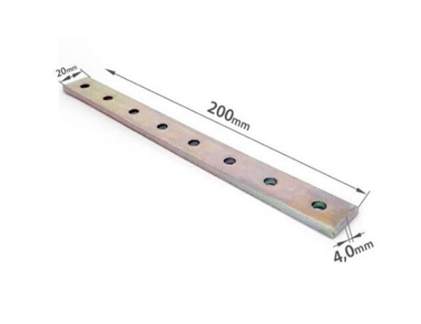Chapa Perfurada Pesada 200x20x4mm 866-320 (peça) 
